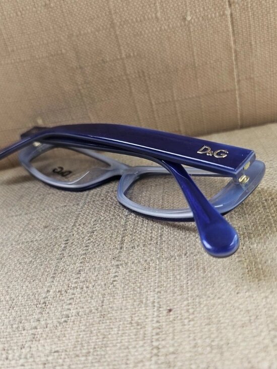 D&G Blue Plastic Eyeglasses Frame D&G1199 50[]16 135 Dolce & Gabbana Glasses Frame D&G1199 50[]16 135 Eyeglasses Blue Frame D&G